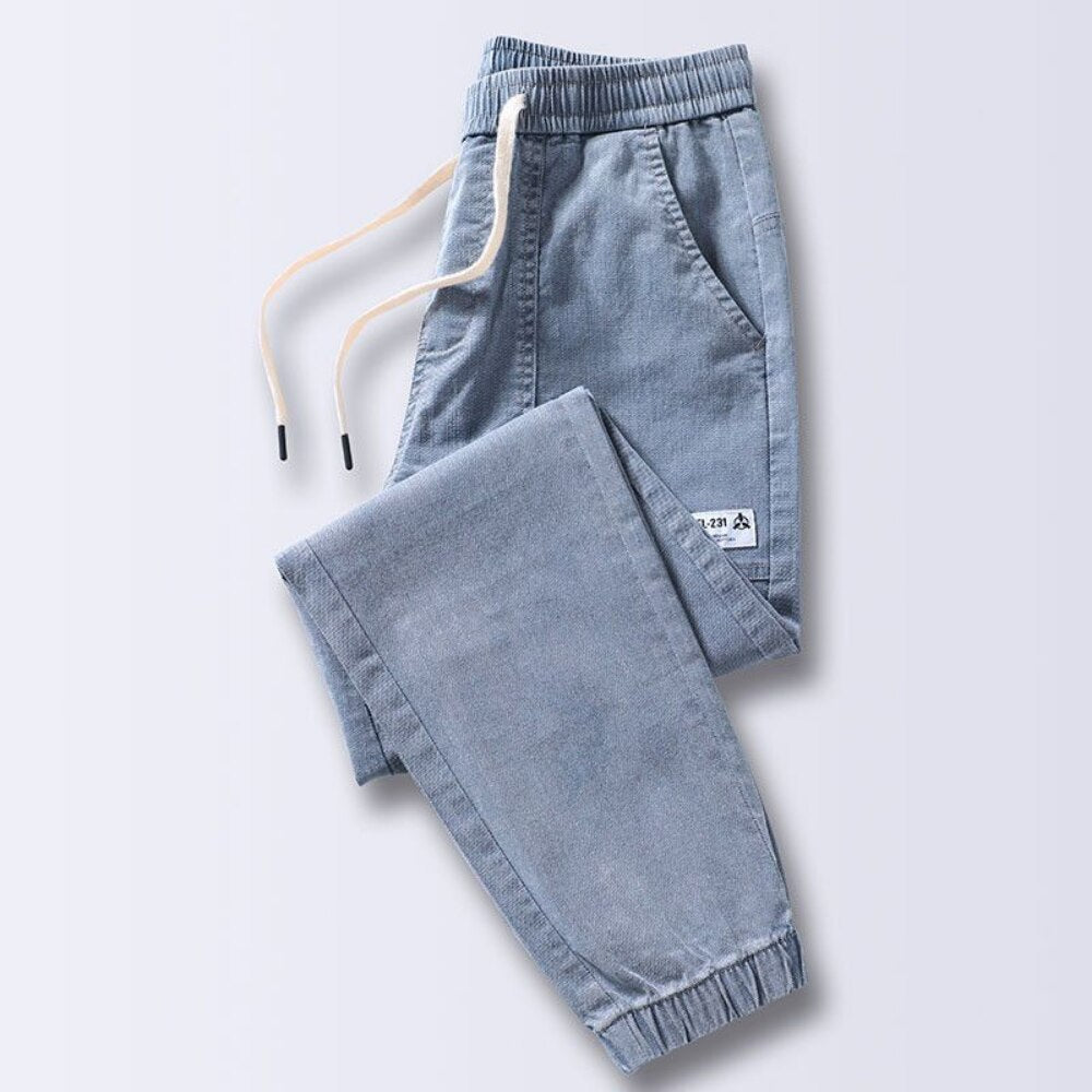 Spring Summer Black Blue Cargo Jeans Men Streetwear Denim Jogger Pants Men Baggy Harem Jeans men pants Trousers 4XL 5XL Jeans