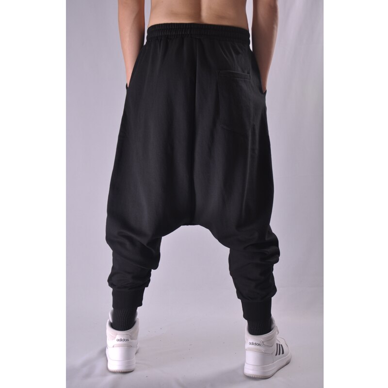 Men's Baggy Trousers Sweatpants Loose Crotch Hip-hop Big Harem Pants Large Size Flying Squirrel  Sports Jogging Pants