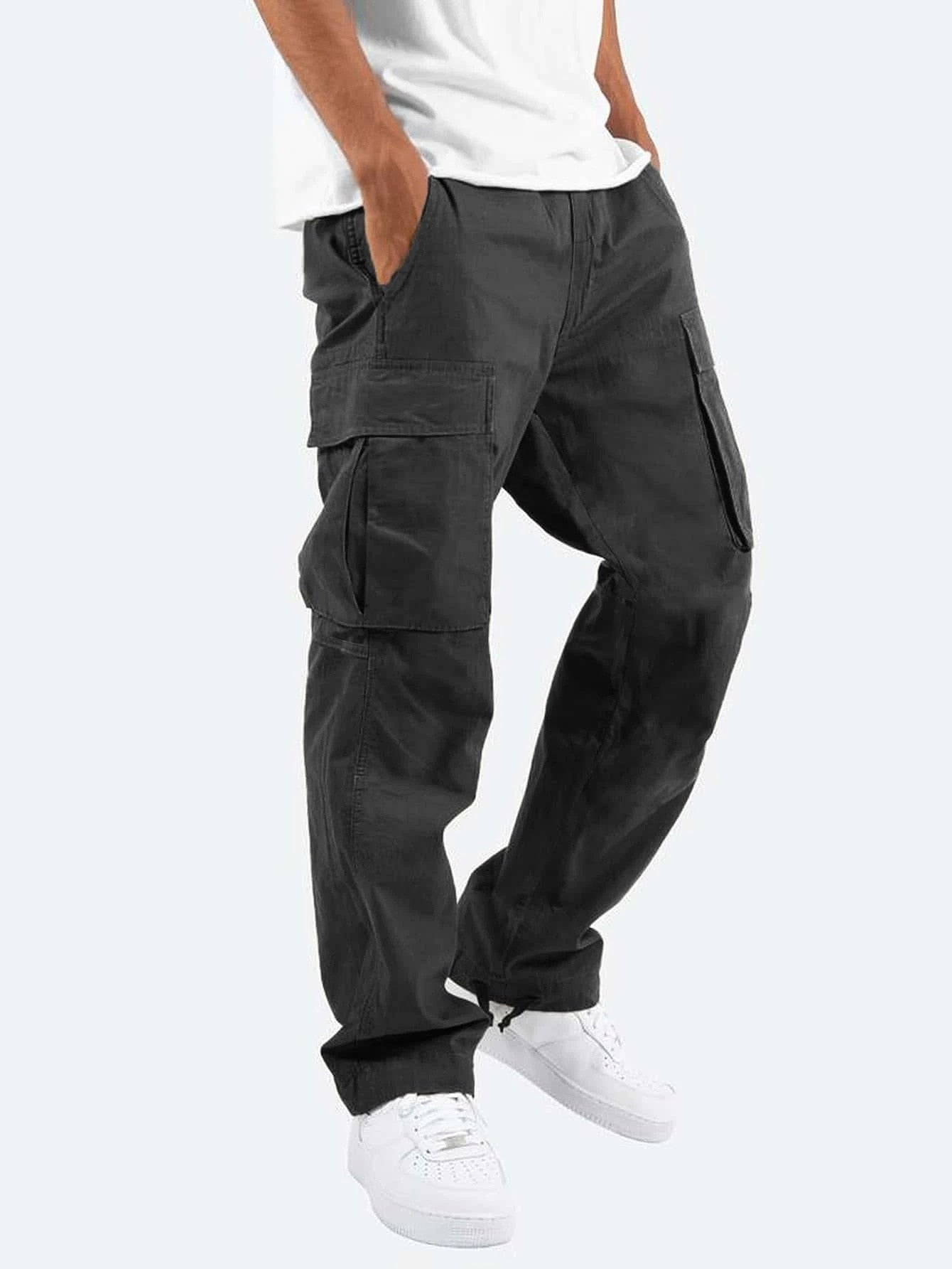 Brand New Casual Pants Men Cargo Pants Loose Trousers Mens Pants Overalls Multi Pocket Straight Joggers S-5XL Fashionable