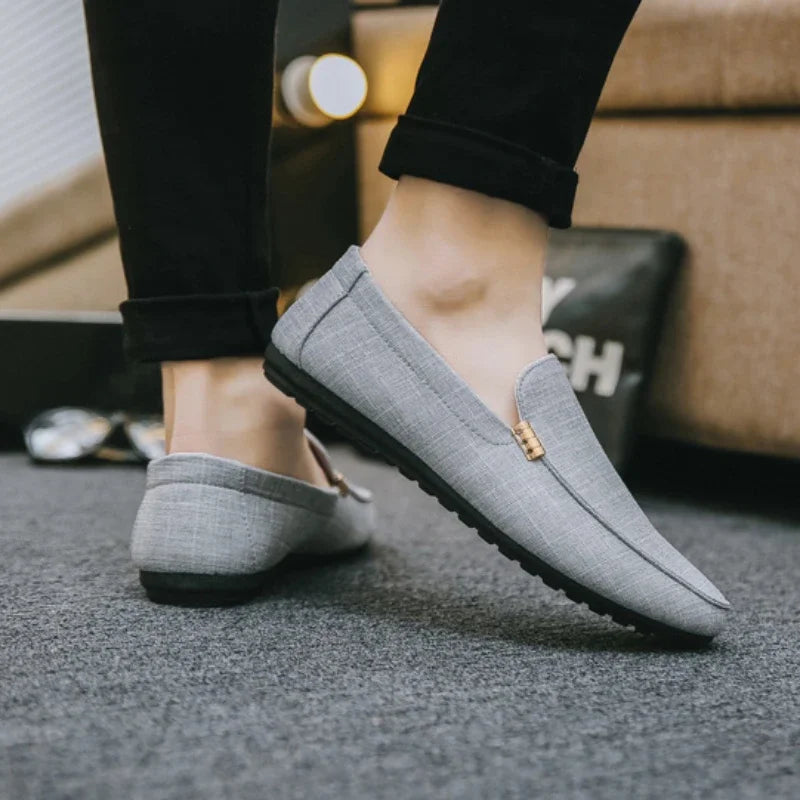 Black Loafers for Men Soft Bottom Casual Shoes Classic Comfort Moccasins Shoes Man Flat Driving Shoes Light Male Walking Sneaker