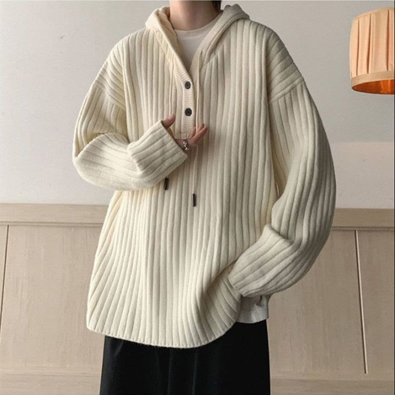 Autumn Winter Woman Casual Hoodie Pullover Men's Long Sleeve Warm Tees Knitted Sweater Soft Top Soft Fluffy Sporty