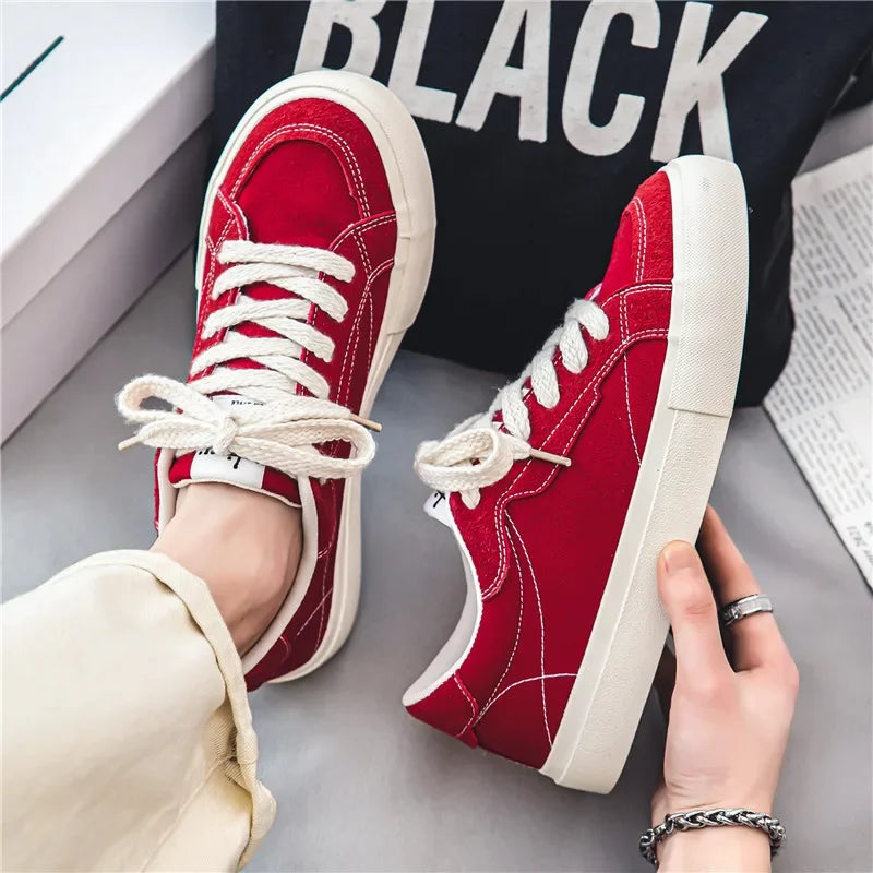 New Men's Sneakers Fashion Sneakers Men's Low Top Trend Canvas Shoes Men Street Style Casual Shoes Skateboarding Sneakers