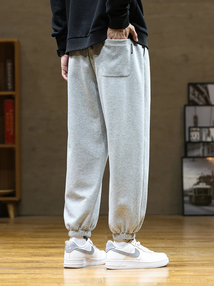 2023 Autumn New Men's Sweatpants Baggy Jogger Pants Hip Hop Streetwear Ankle Length Cotton Casual Loose Trousers Plus Size 8XL