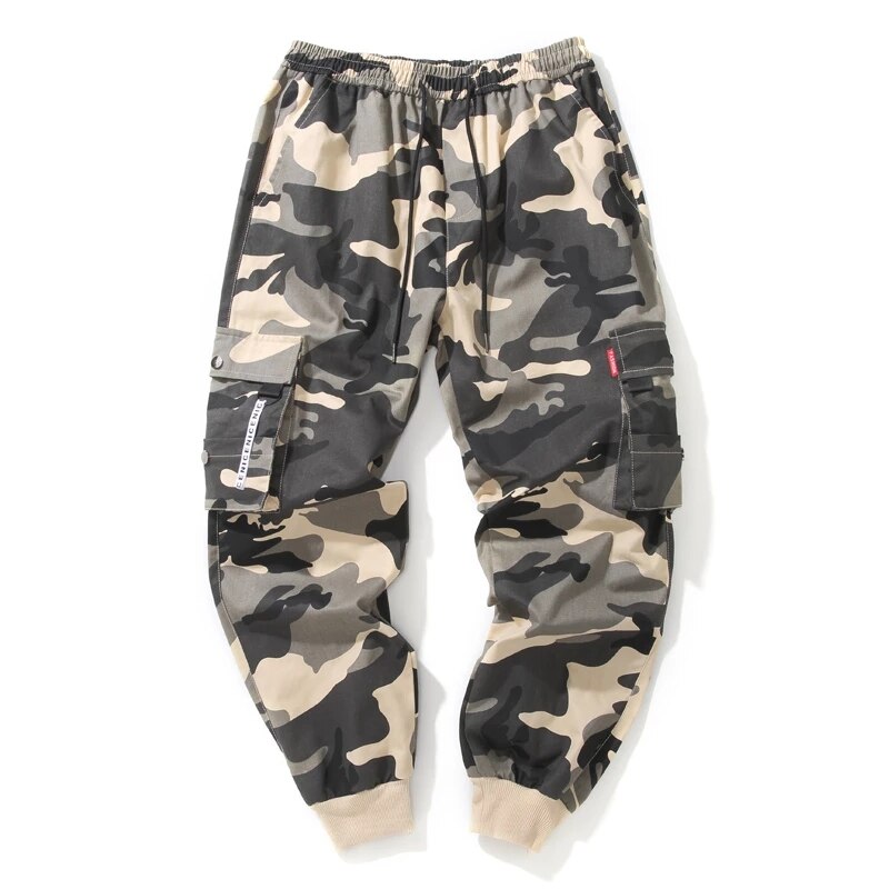 Mens Joggers Pants Casual Camouflage Cargo Pants 2023 New Men Hip Hop Streetwear Fashion Military Harem Pants Multi-Pocket 8XL