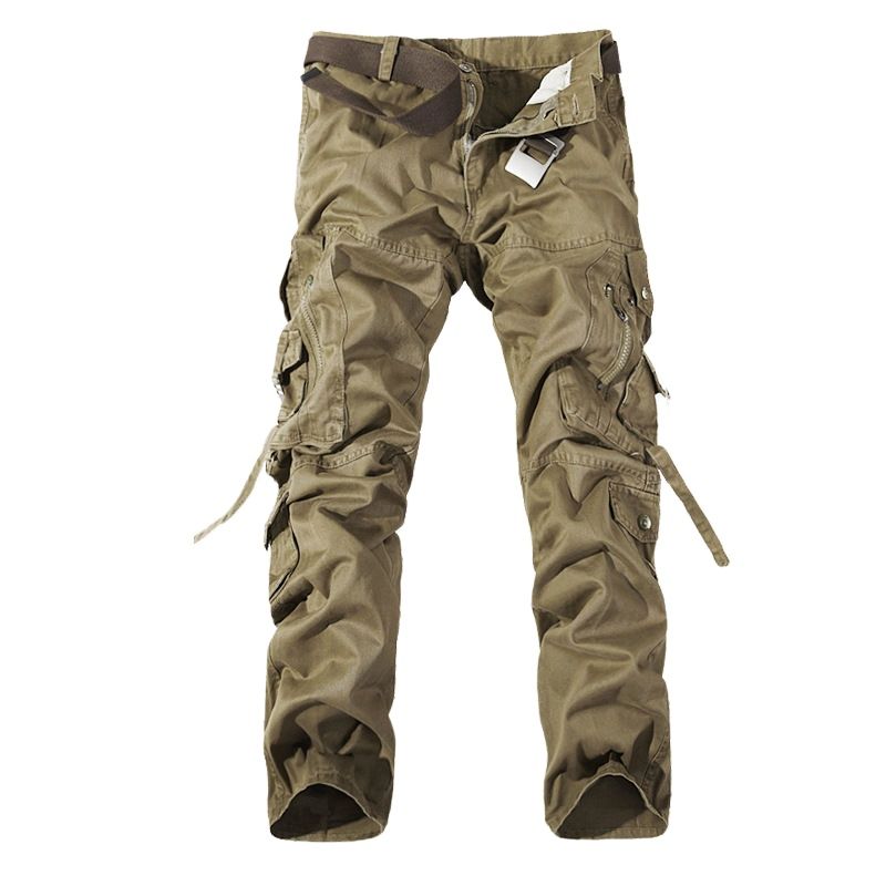 Military Tactical pants men‘s Multi-pocket washed overalls men loose cotton pants male cargo pants for male casual trousers