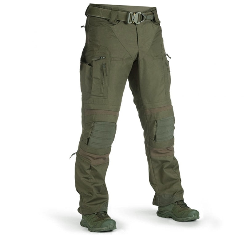 Mens P40 Military Tactical Cargo Pants Wear Resistant Multiple Pockets Combat Training Trousers Outdoor Loose Camouflage Pants