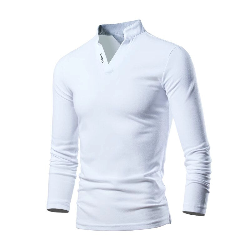 Fashion Brand Polo Shirt Men's Casual Korean Solid Color Long-sleeved Tops Men Classic Summer Polo Shirt Male T-shirt 6XL 7XL