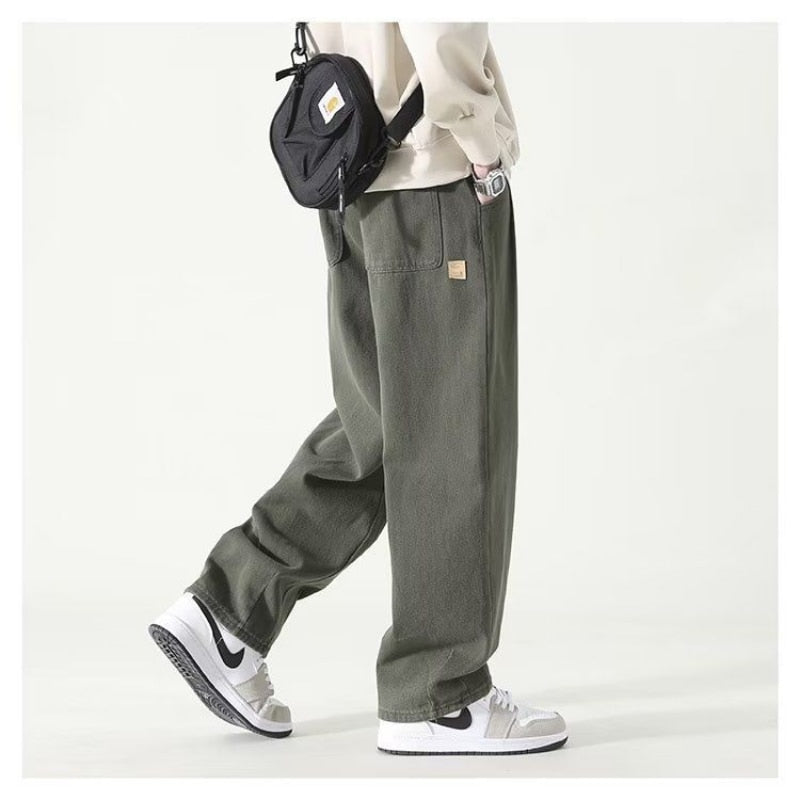 Cargo Pants Mens Straight Pants Large Size Male Loose Casual Pants Sport Trousers Joggers Oversize Sports  Streetwear Men