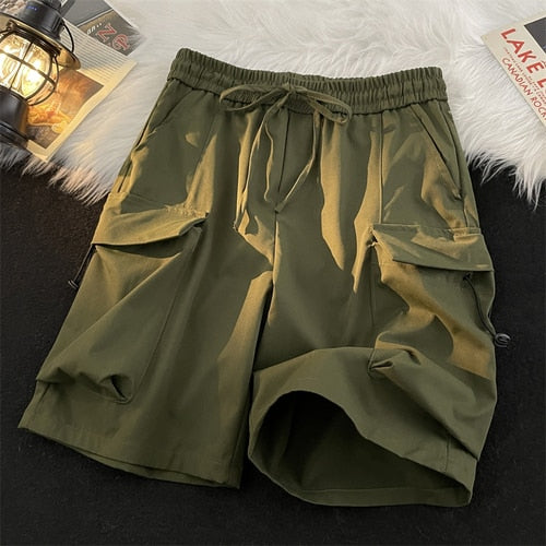 Cargo Shorts Men Military American Streetwear Vintage Trousers Baggy Summer Big-Pockets Tactical Clothing Trendy Harajuku Jogger