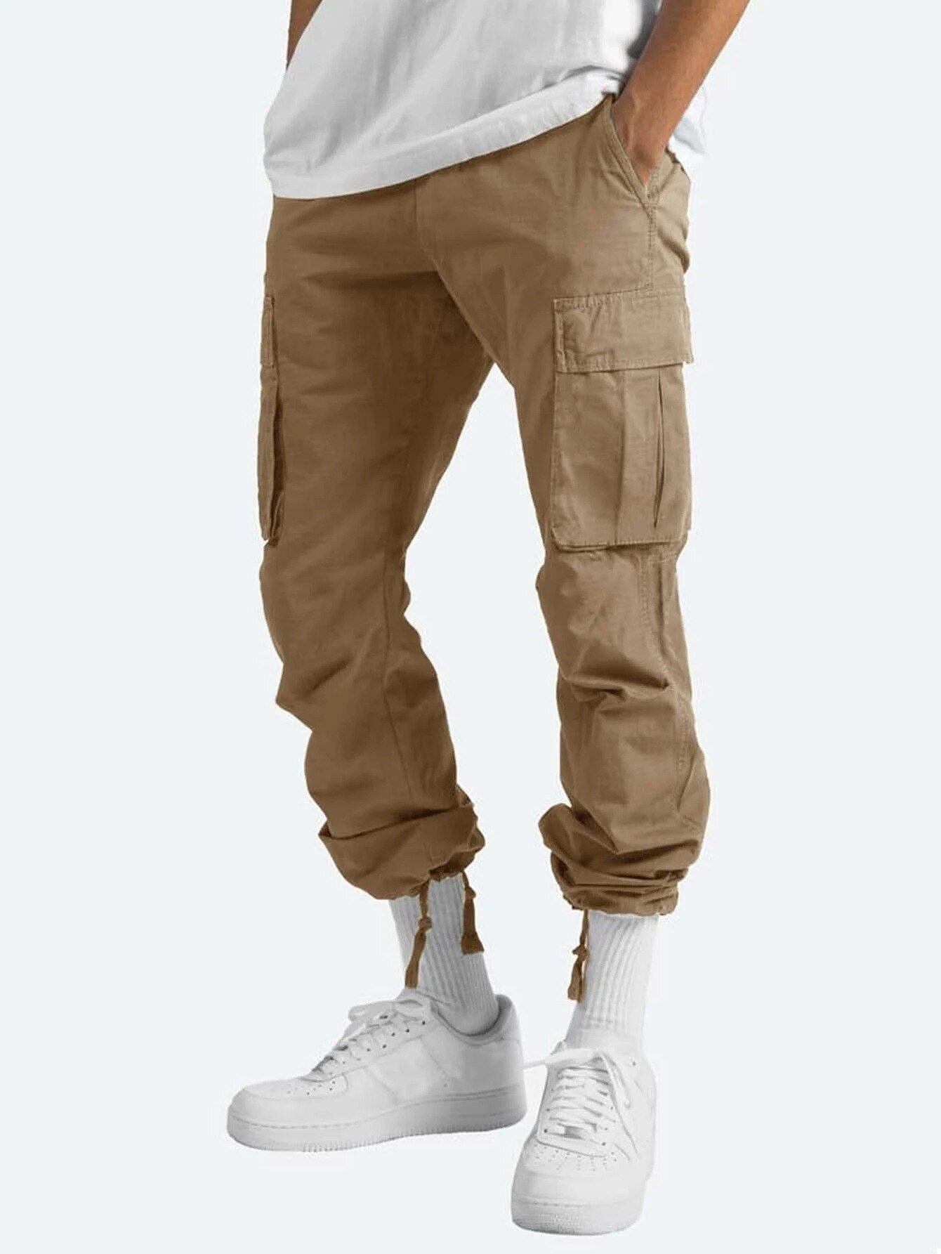 Brand New Casual Pants Men Cargo Pants Loose Trousers Mens Pants Overalls Multi Pocket Straight Joggers S-5XL Fashionable