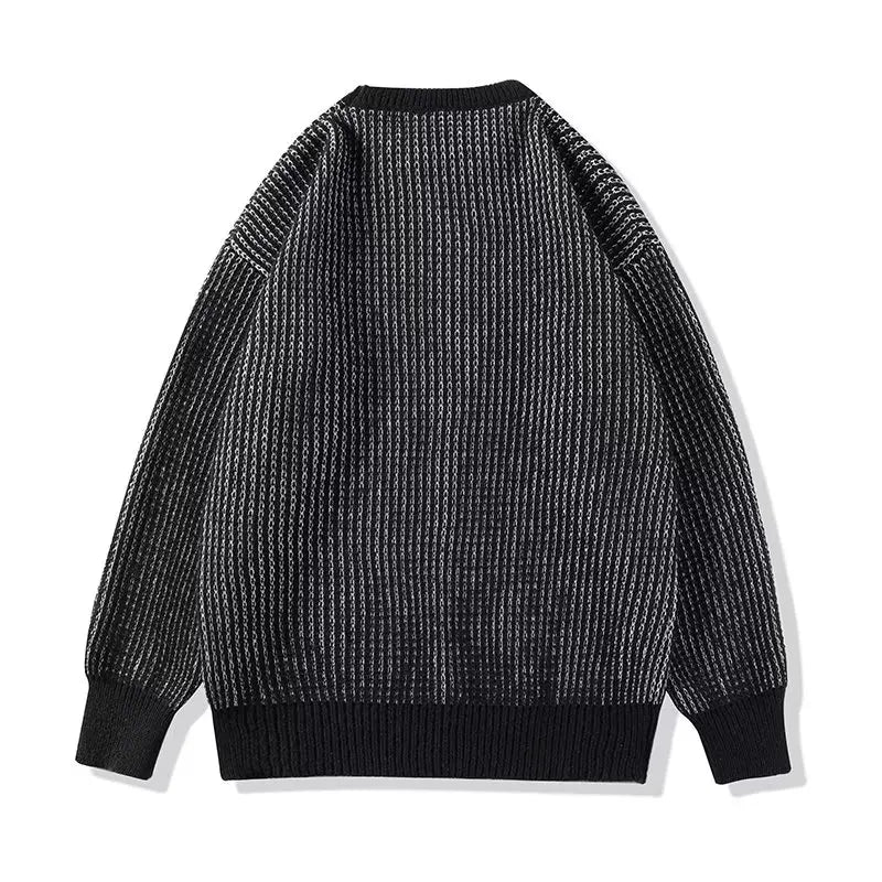 Sweaters Men Japanese Style Spring Autumn Vintage Baggy All-match Personality Slouchy Knitwear Streetwear Harajuku College Daily