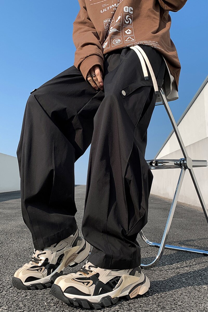 Spring and summer 2023 American ins functional high street men's pants, assault pants, straight cargo pants, loose and versatile