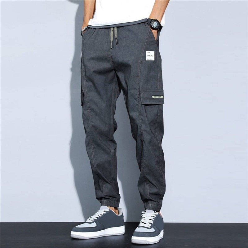 Brand Casual Pants men cargo pants cotton loose trousers mens pants overalls Multi Pocket Straight Joggers Homme 3XL