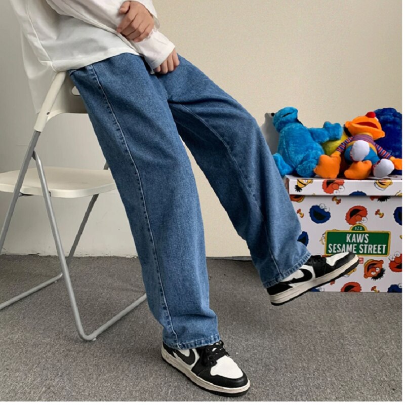 Denim Jeans Man Pants Trendyol Men Jean Sale Trousers for Men Men's Fashion Baggy Male Mens Streetwear Korean Men´s Boys Large