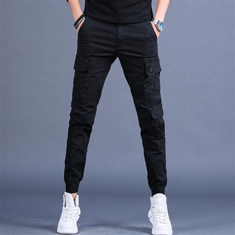 2023 Autumn Winter Cargo Pants Men Streetwear Hip Hop Pants Mens Joggers Pants Casual High Waist Men's Fashion Trousers F224