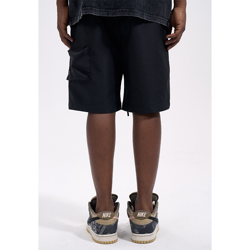 Multi Pocket Functional Summer Drawcord Casual Loose Shorts for Men Streetwear Cargo Shorts Men