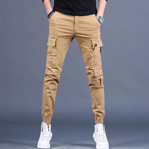 2023 Autumn Winter Cargo Pants Men Streetwear Hip Hop Pants Mens Joggers Pants Casual High Waist Men's Fashion Trousers F224