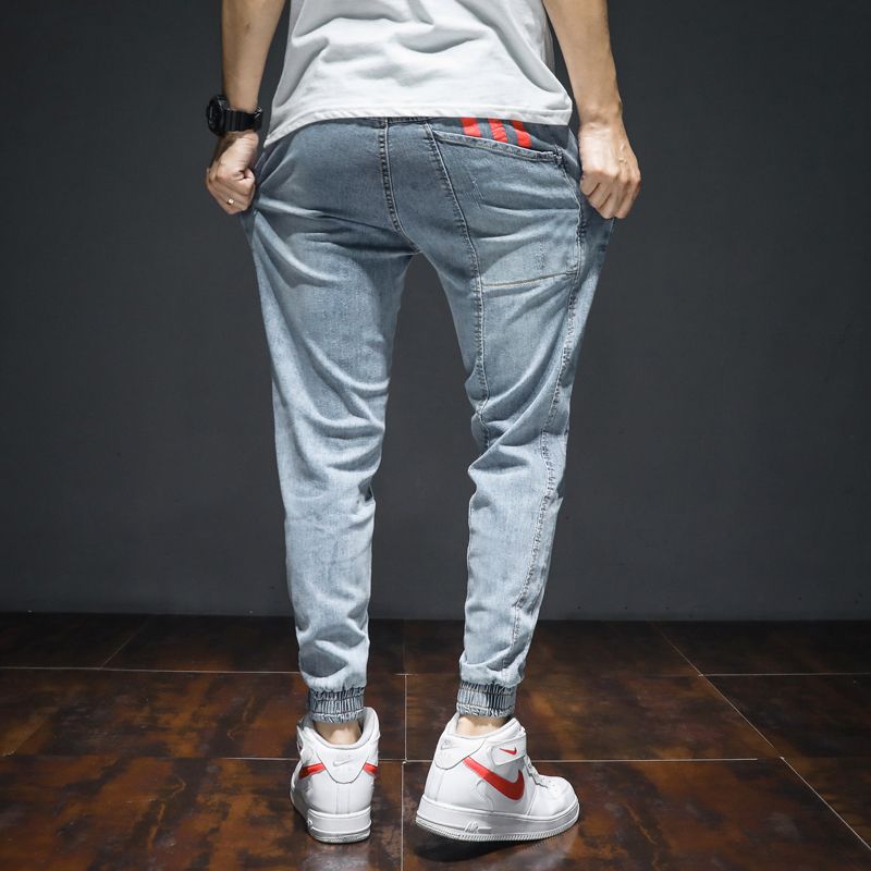 Men's Jeans Fashion Streetwear Plus Size Denim Cargo Pants Hip Hop Jeans Loose Fitting Casual Long Pants Trousers Men