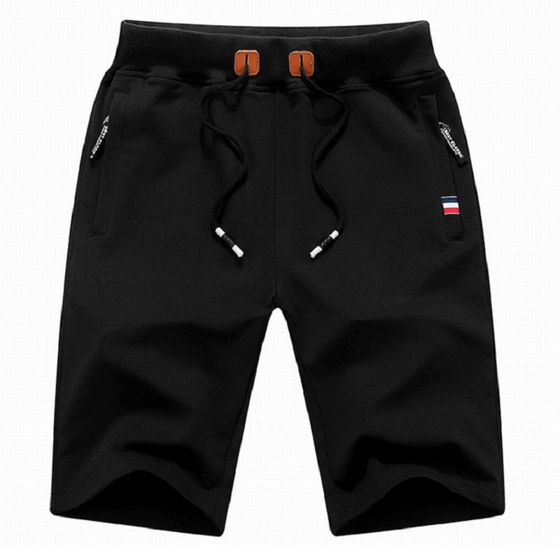 2023 New Men's Shorts Summer Breeches Cotton Casual Sweat Bermudas Men Black Homme Classic Brand Clothing Beach Shorts Male