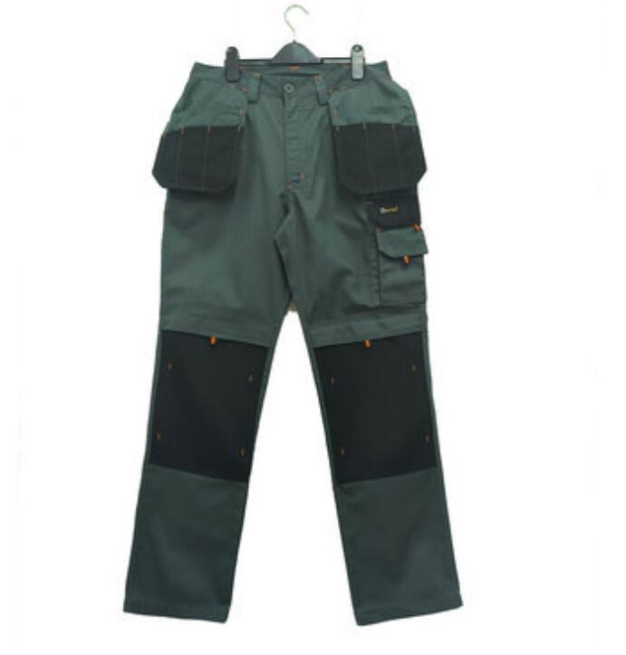 Men's Multi-Pocket Cargo Pants Outdoor Work Pants Wear-Resistant Pants Worker's Trousers With Leg Bag