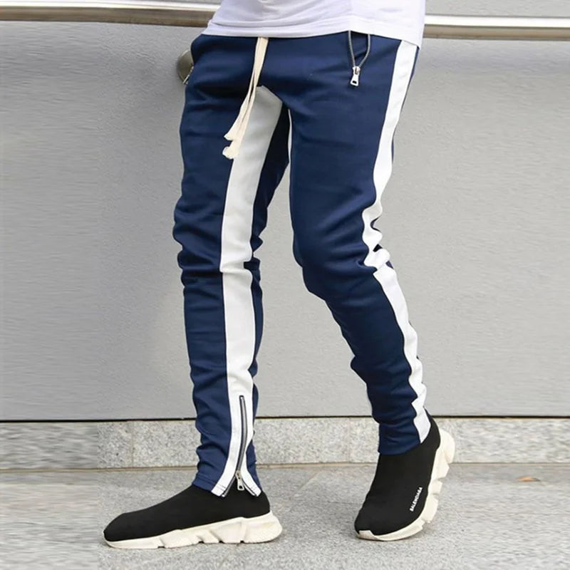 Foruwish - Mens Joggers Casual Pants Fitness Male Sportswear Tracksuit Bottoms Skinny Sweatpants Trousers Black Gyms Jogger Track Pants