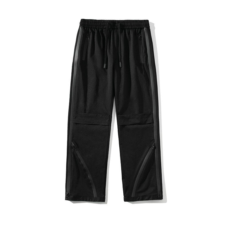 Cargo Pants Men‘s Hip Hop Pants Elastic Waist Harem Trousers Black Harajuku Casual Zipper Men Women Pants New Streetwear