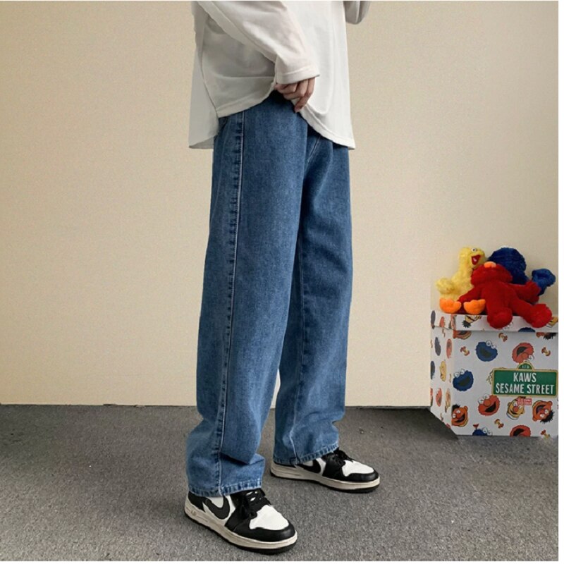 Denim Jeans Man Pants Trendyol Men Jean Sale Trousers for Men Men's Fashion Baggy Male Mens Streetwear Korean Men´s Boys Large