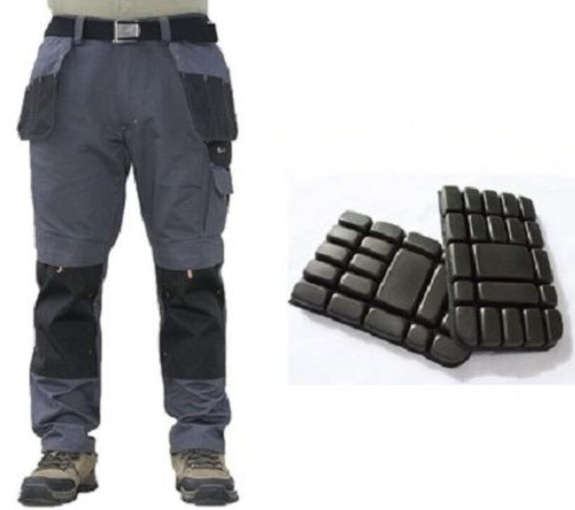 Men's Multi-Pocket Cargo Pants Outdoor Work Pants Wear-Resistant Pants Worker's Trousers With Leg Bag