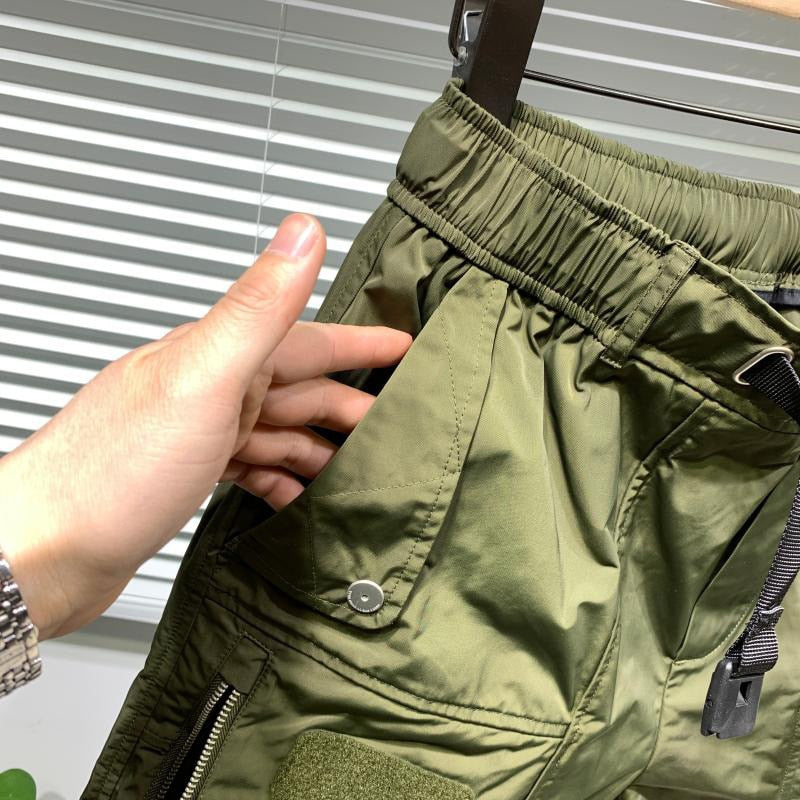 Summer New Men's Trendy Loose Straight Tube Casual Drawstring Versatile Sports Cargo Shorts High Street Trousers 12Z1334