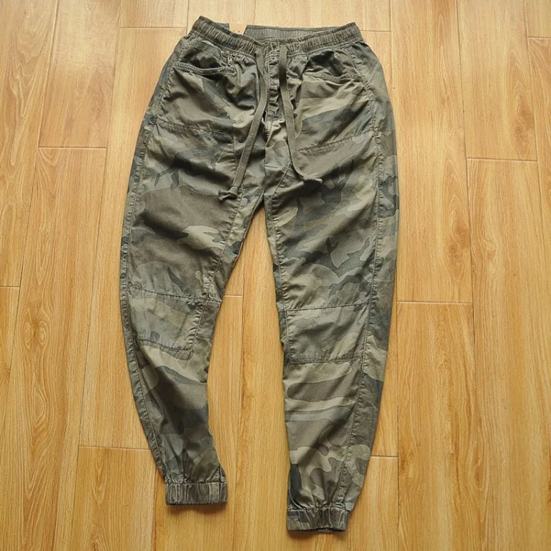 Cargo Pants Men Summer Quick Drying Loose Comfortable Breathable Camouflage Cool Handsome All-match High Street Youthful Chic