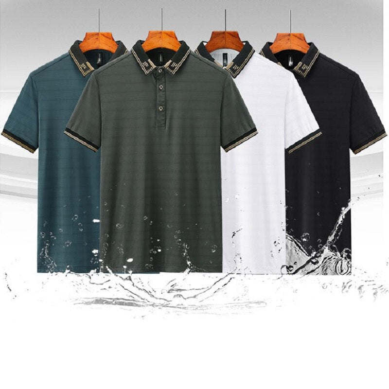 Men's Clothes Big Size Men Polo Shirts Short Sleeve Breathable Golf Wear Tee Shirt Male 8xl 7xl Large Plus Size Designer Fashion