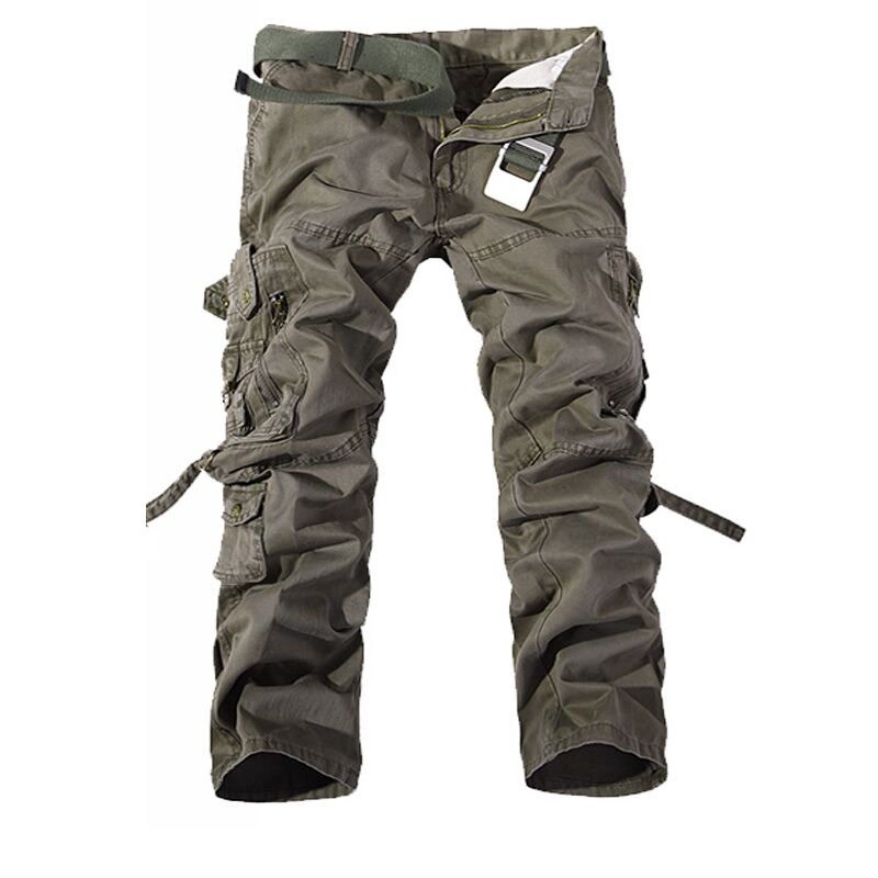 Military Tactical pants men‘s Multi-pocket washed overalls men loose cotton pants male cargo pants for male casual trousers