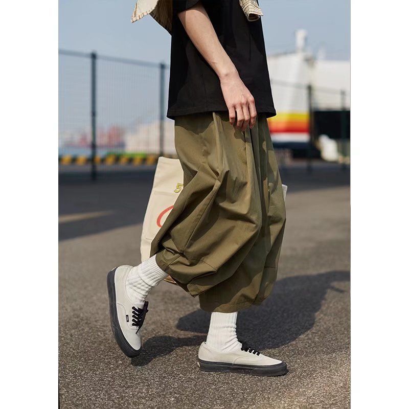 2023 Men Cargo Shorts Summer Army Green Cotton Shorts Men Loose Multi-Pocket Shorts Casual Trousers Men Clothing Oversize 3XL