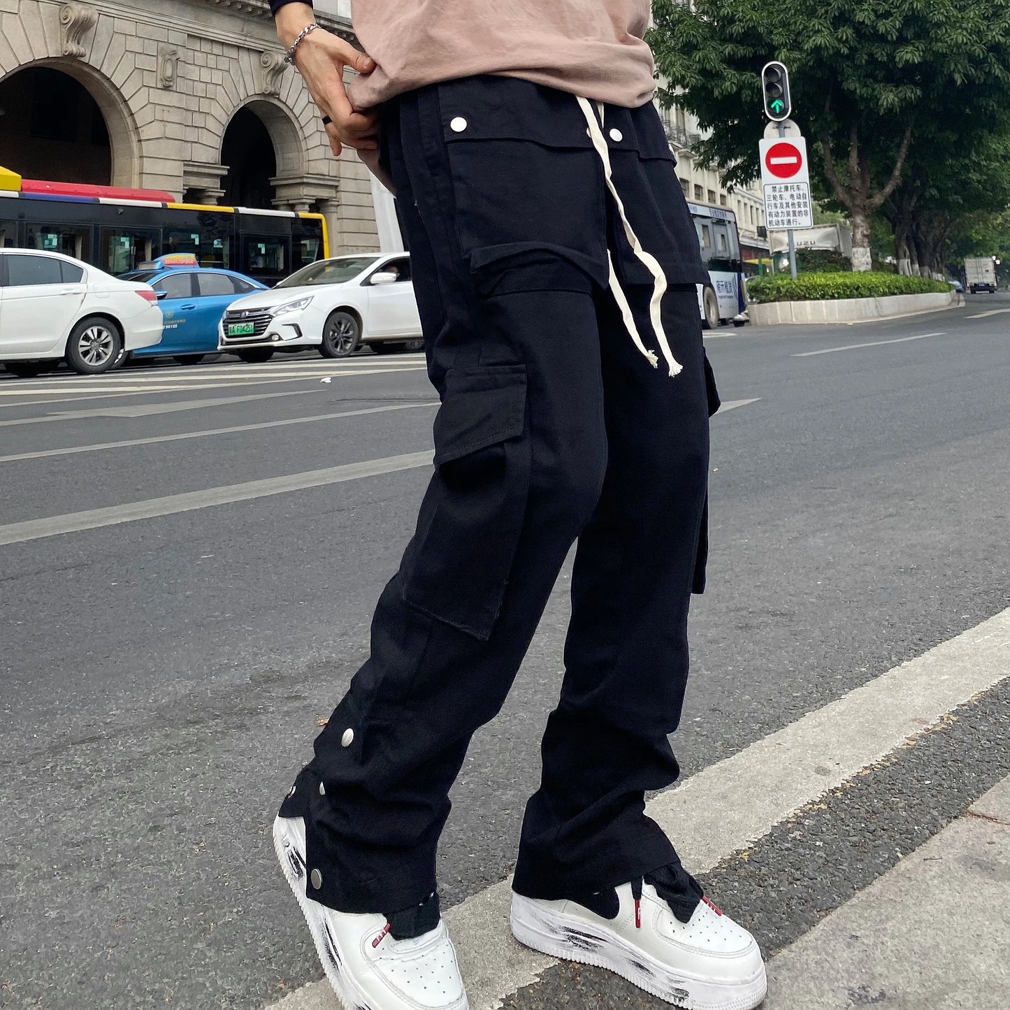 Oversize Pants Cargo Y2k Sweatpants Male Men Trousers Man Casual Black Men's Hip Hop Overalls Trendyol Baggy Women's Fashion