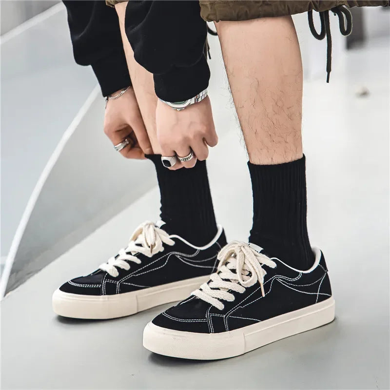 New Men's Sneakers Fashion Sneakers Men's Low Top Trend Canvas Shoes Men Street Style Casual Shoes Skateboarding Sneakers