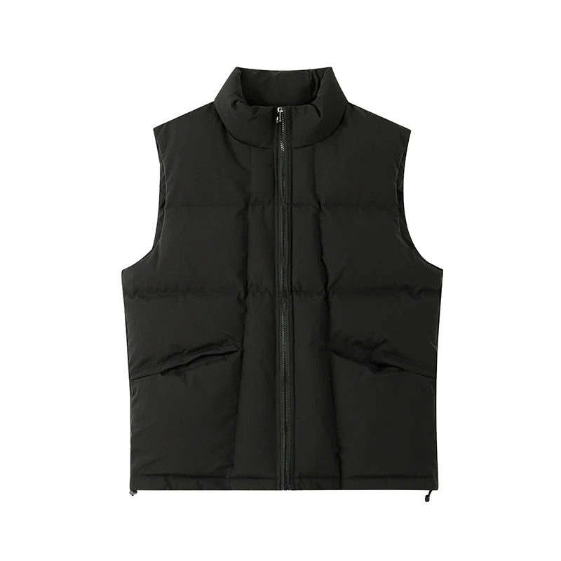 Winter Thick Vest Men Warm Fashion Thicken Vest Men Streetwear Korean Loose Sleeveless Coat Mens Jacket Large Size 5XL