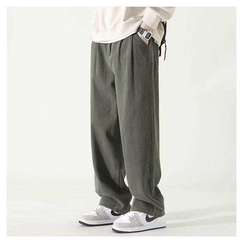 Cargo Pants Mens Straight Pants Large Size Male Loose Casual Pants Sport Trousers Joggers Oversize Sports  Streetwear Men