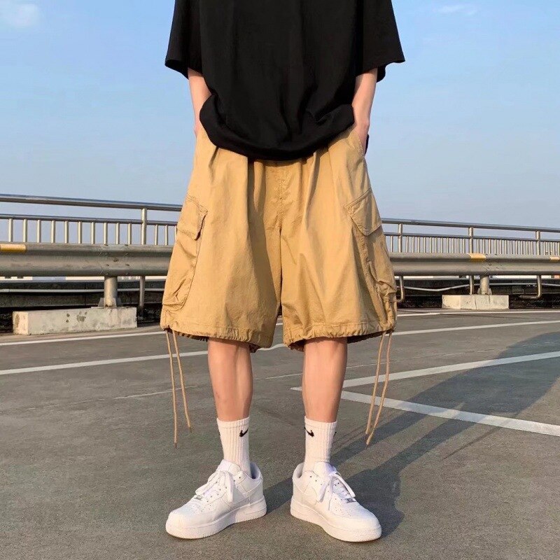 Summer Oversized Cargo Shorts Men Fashion Multi-pocket Shorts Male Casual Hip Hop Baggy Clothing Streetwear Loose Short Pants