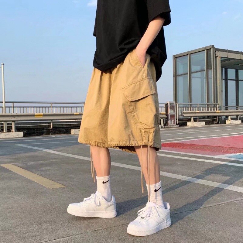 Summer Oversized Cargo Shorts Men Fashion Multi-pocket Shorts Male Casual Hip Hop Baggy Clothing Streetwear Loose Short Pants