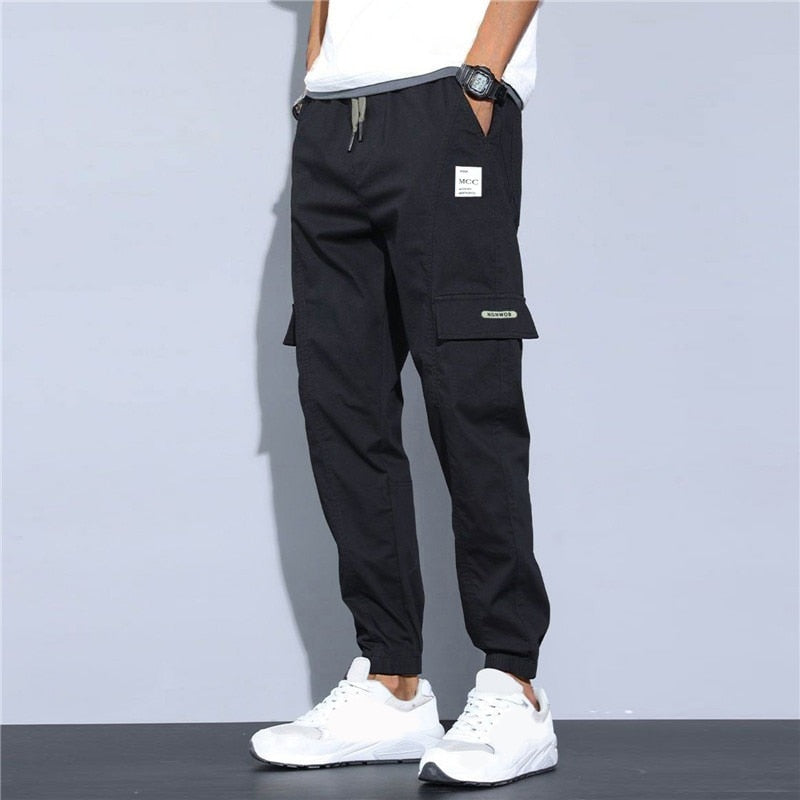 Brand Casual Pants men cargo pants cotton loose trousers mens pants overalls Multi Pocket Straight Joggers Homme 3XL