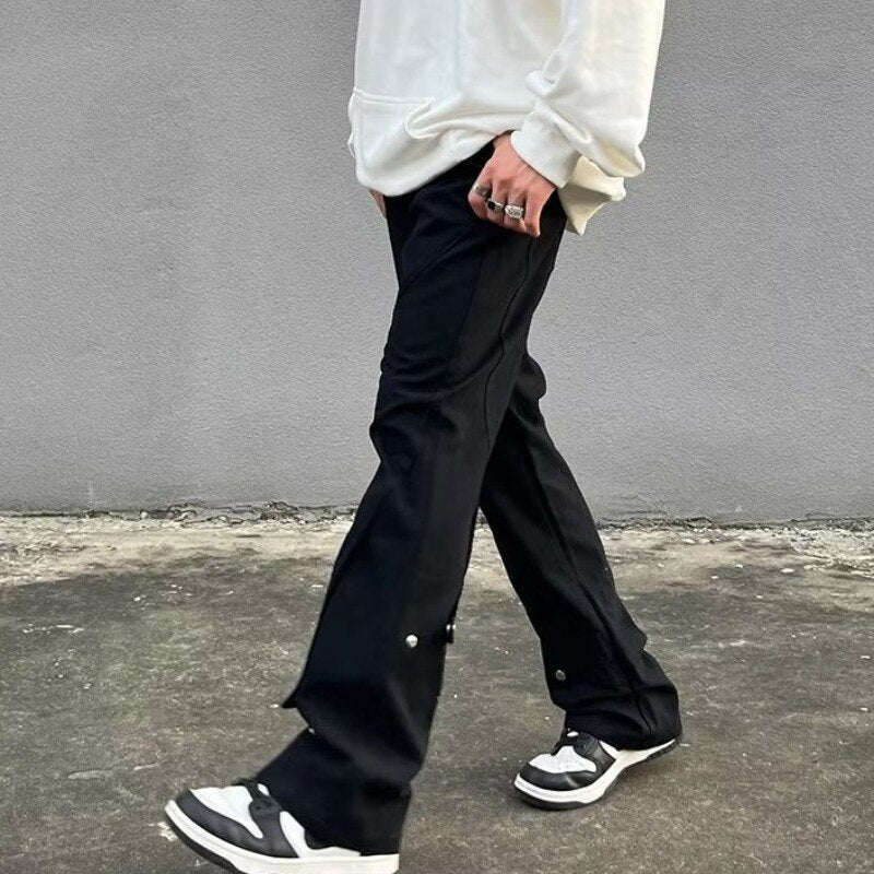 Cargo Pants Men Clothing Vintage Hip Hop Fashion Streetwear Men Pants Loose Casual Straight Mens Pants