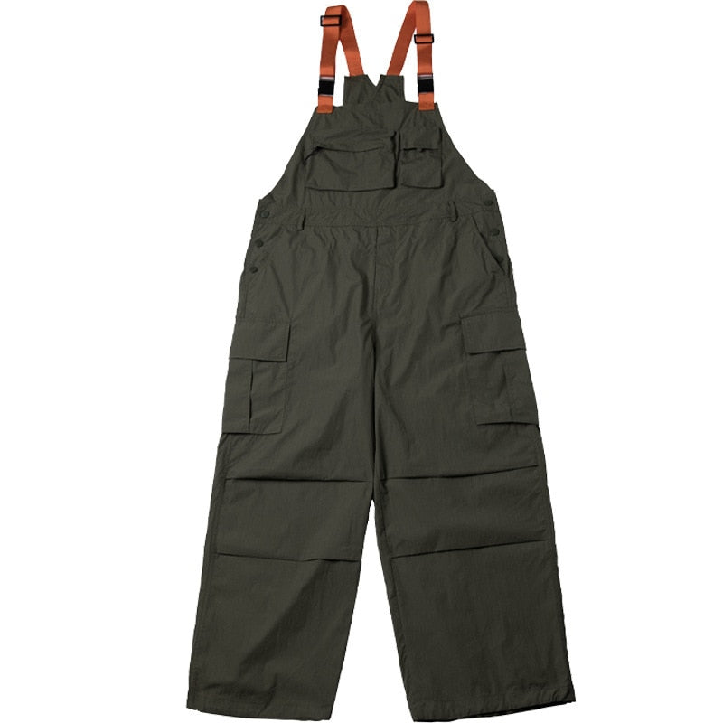 Vintage Overalls Mens Jumpsuit Cargo Pants Trousers Baggy Bib Overall Trousers Men's Techwear Retro Work Pants