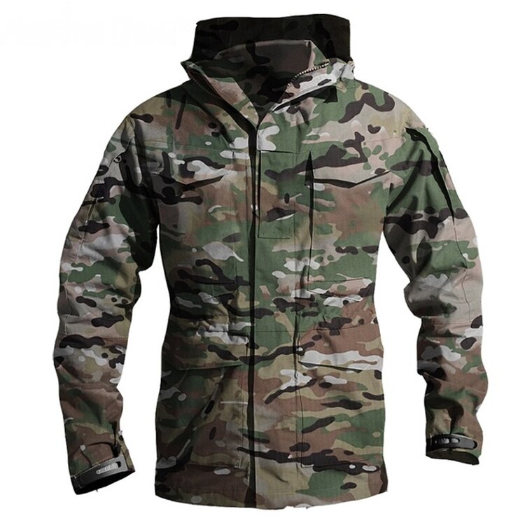 Men's Waterproof Jacket Military Tactical Windshield Autumn Army Camouflage Husband Men Windbreaker Hood Coat Bomber Male Jacket