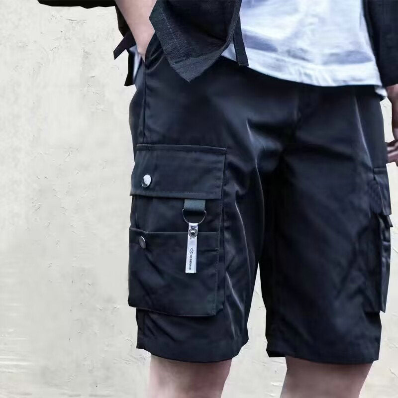 Summer Hot Men's Military Cargo Shorts Solid Multi Pocket Casual Fitness Loose Work Pants Summer Male Tactical Shorts Joggers