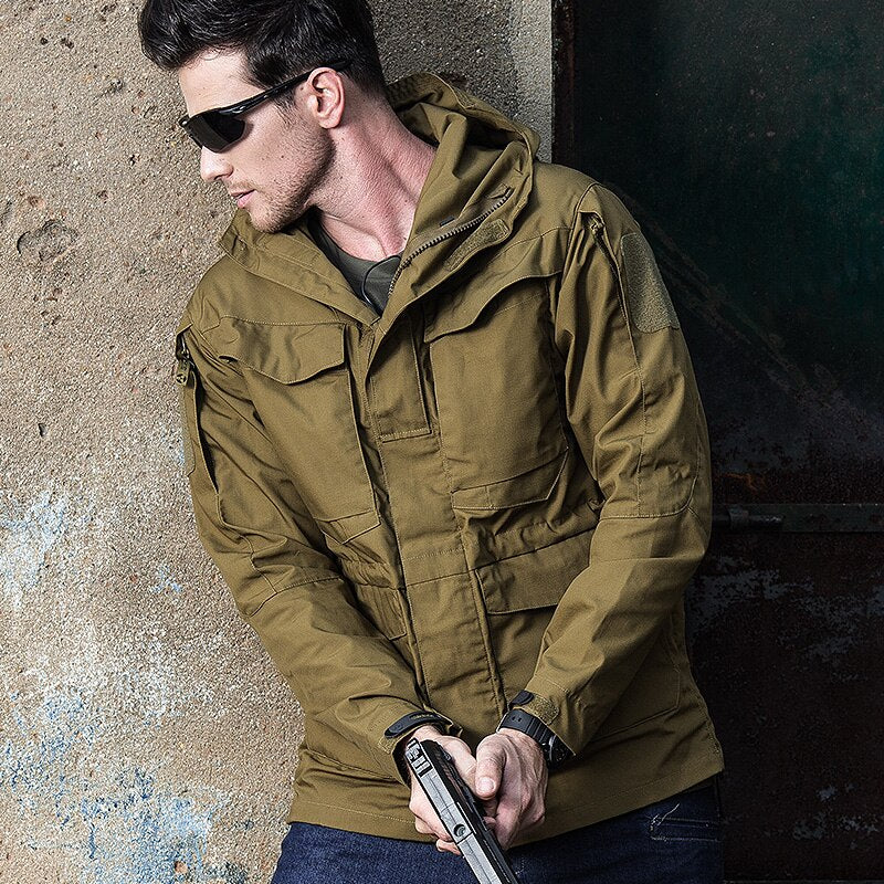 Men's Waterproof Jacket Military Tactical Windshield Autumn Army Camouflage Husband Men Windbreaker Hood Coat Bomber Male Jacket