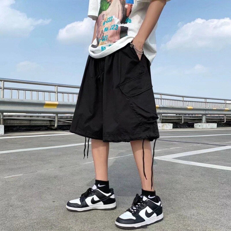 Summer Oversized Cargo Shorts Men Fashion Multi-pocket Shorts Male Casual Hip Hop Baggy Clothing Streetwear Loose Short Pants