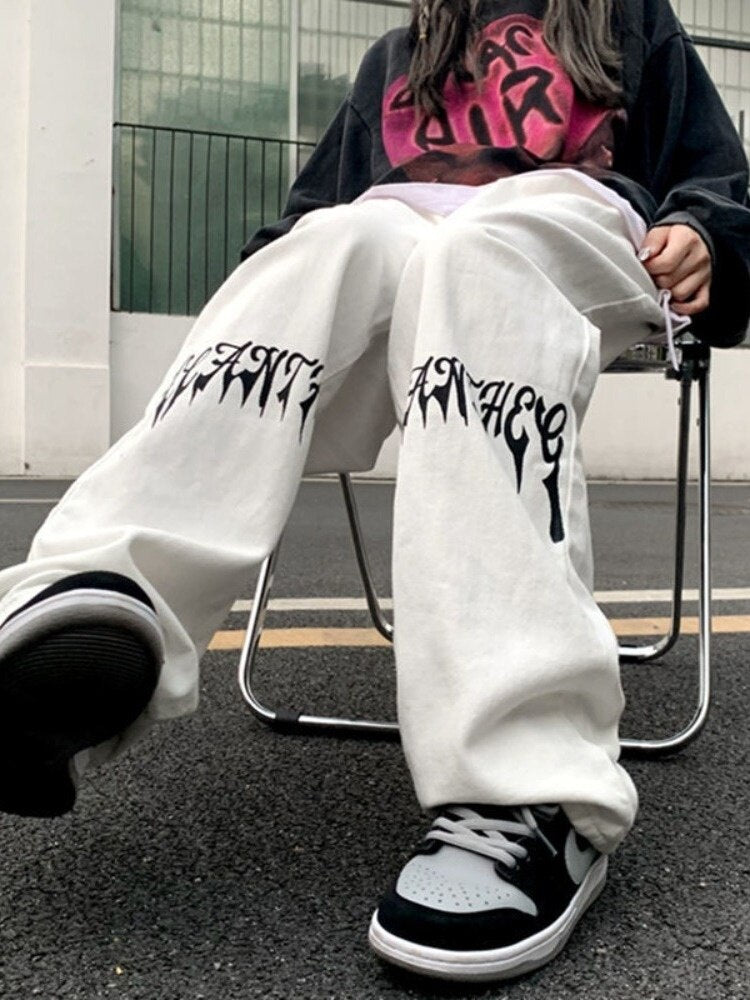 loose straight wide leg baggy pants men's trend ruffian handsome versatile original vibe pants japanese streetwear 2023