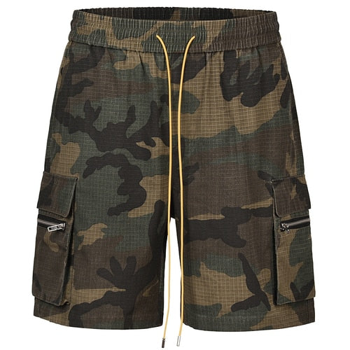 Vintage Casual Shorts Loose Summer Drawstring Versatile Cargo Shorts Men Basketball Shorts Military Shorts Men