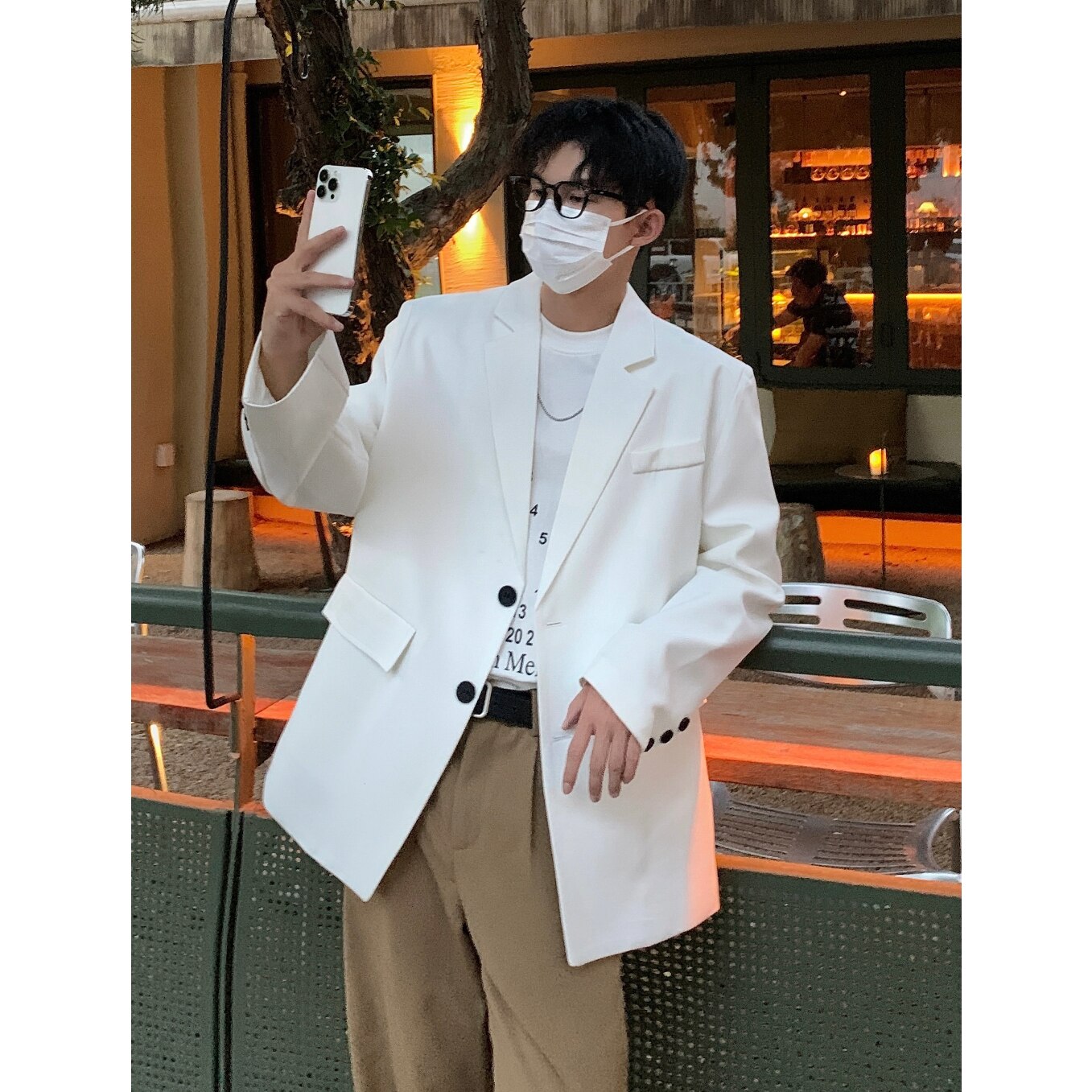 2023 Autumn New Leisure Blazers Men High-end Fashion Casual Suit Jackets Male Streetwear Simple Korean All-match Suit-tops