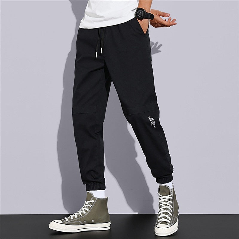 New Hip Hop Joggers Cargo Pants Men Harem Pants Multi-Pocket Ribbons Man Sweatpants Streetwear Casual Pants Mens Sweatpants